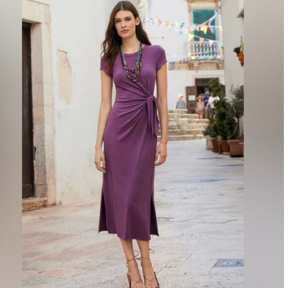 NWT** BLACK Peruvian connection Angelina dress size M - Picture 1 of 9